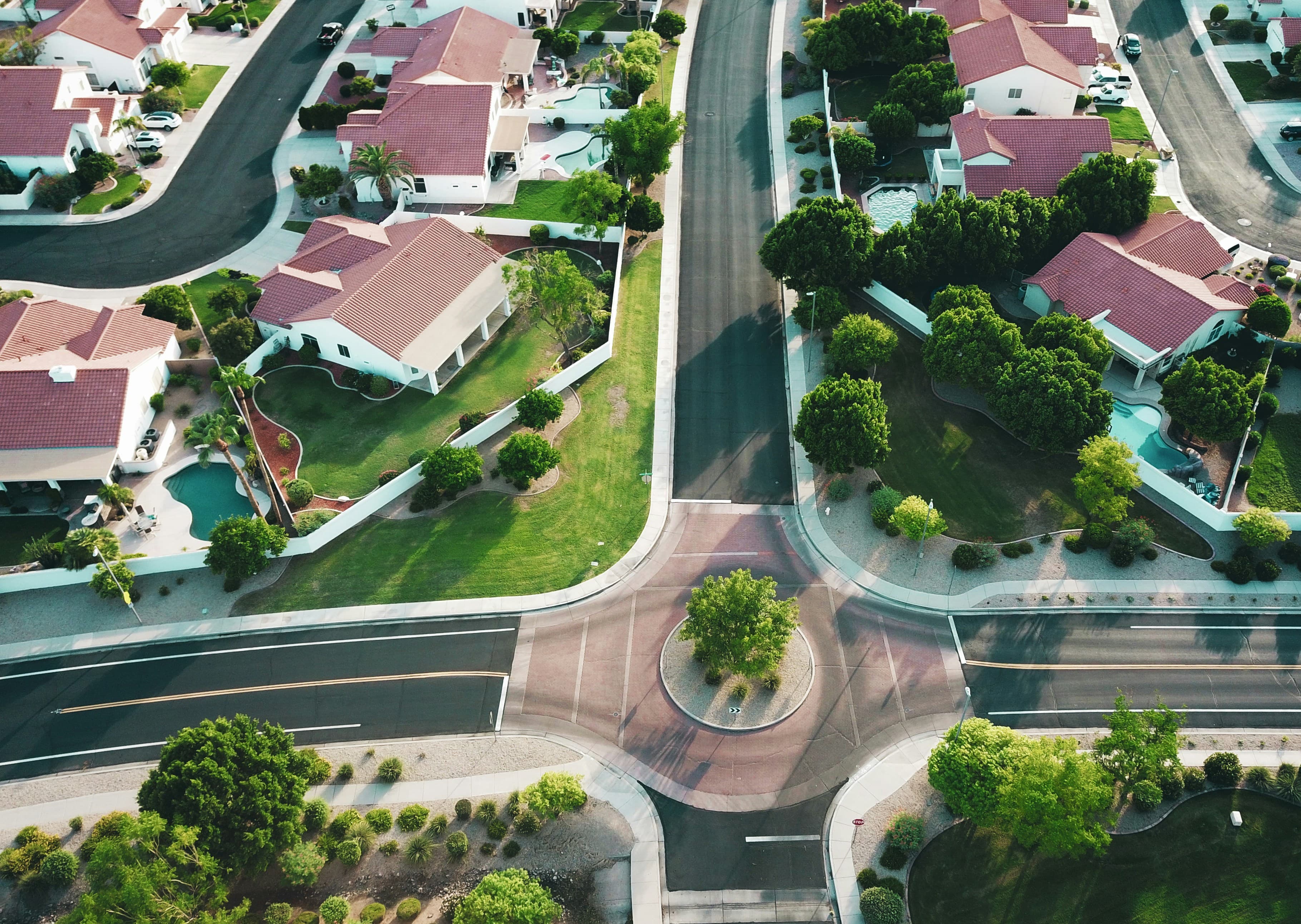Suburban neighborhood in Tennessee